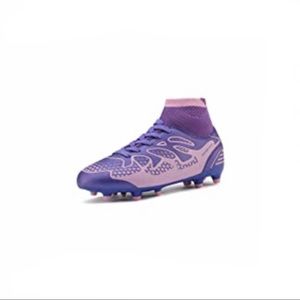 NWOT Dream Pairs Purple and Pink Soccer Cleats